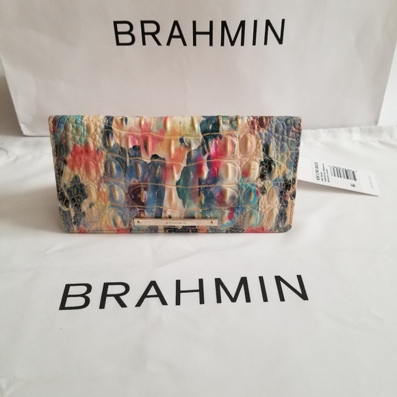 NWT Brahmin Superbloom Melbourne Ady Wallet - Picture 2 of 12
